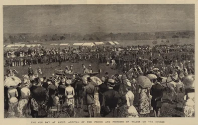 The Cup Day at Ascot, Arrival of the Prince and Princess of Wales on the Course